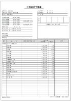 工事実行予算伺書