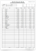 物件利益計算書 表紙